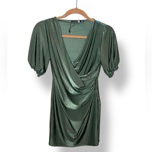 Boohoo Night V Neck Mini Dress